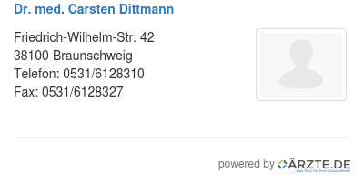 Dr med carsten dittmann