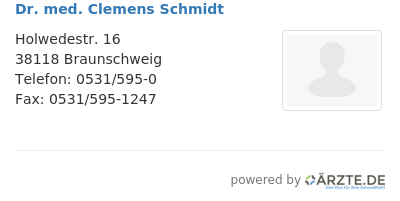 Dr med clemens schmidt
