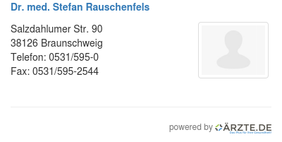 Dr med stefan rauschenfels