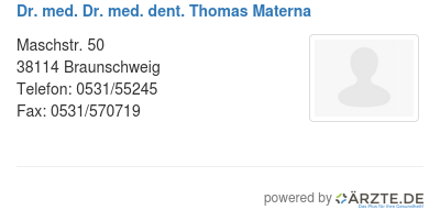 Dr med dr med dent thomas materna