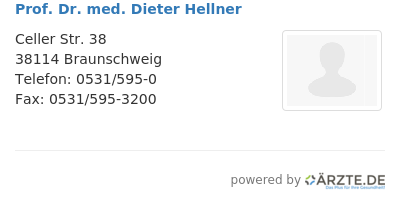 Prof dr med dieter hellner