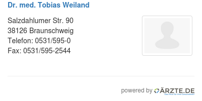 Dr med tobias weiland