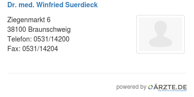 Dr med winfried suerdieck