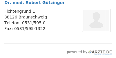Dr med robert goetzinger