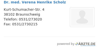 Dr med verena henrike scholz