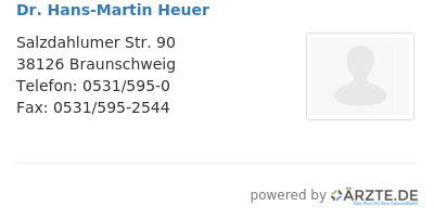 Dr hans martin heuer