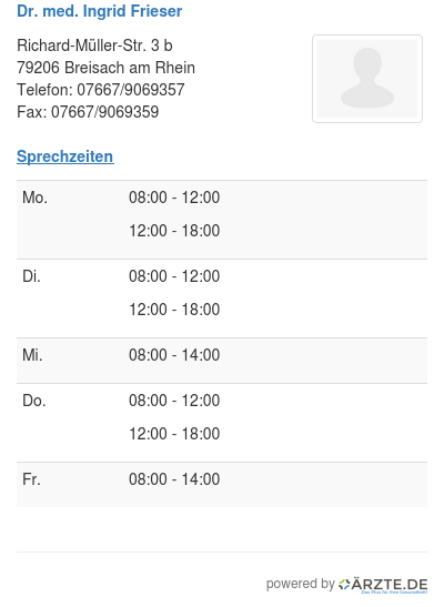 Dr med ingrid frieser