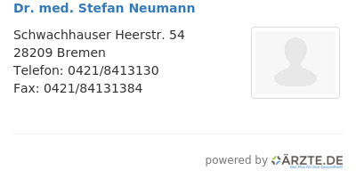 Dr med stefan neumann