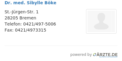 Dr med sibylle boeke