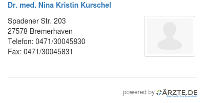 Dr med nina kristin kurschel