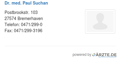 Dr med paul suchan