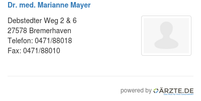 Dr med marianne mayer 485041