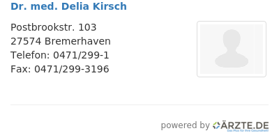 Dr med delia kirsch