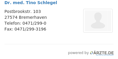 Dr med tino schlegel