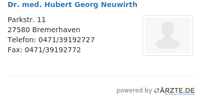 Dr med hubert georg neuwirth 664302
