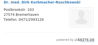 Dr med dirk korbmacher roschkowski 657332