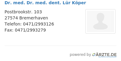 Dr med dr med dent luer koeper 534614