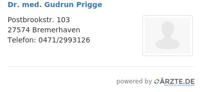 Dr med gudrun prigge 561045