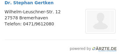 Dr stephan gertken