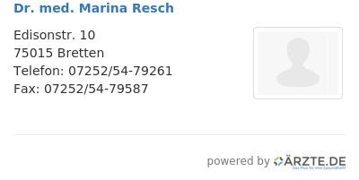 Dr med marina resch