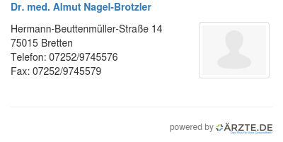 Dr med almut nagel brotzler