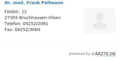 Dr med frank pellmann