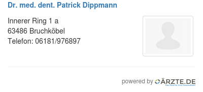 Dr med dent patrick dippmann