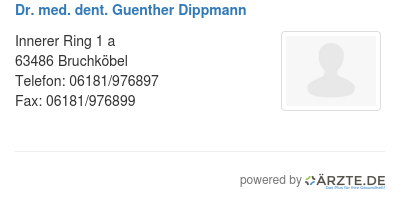 Dr med dent guenther dippmann