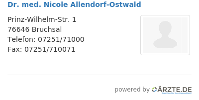 Dr med nicole allendorf ostwald