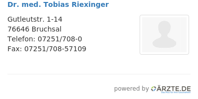 Dr med tobias riexinger