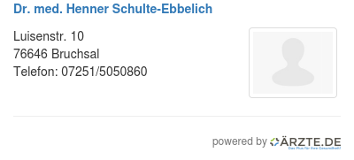Dr med henner schulte ebbelich 571674