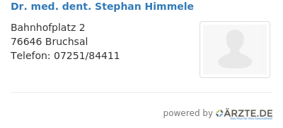 Dr med dent stephan himmele