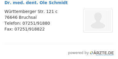 Dr med dent ole schmidt