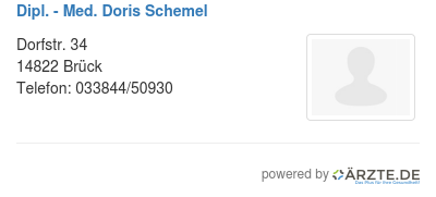 Dipl med doris schemel