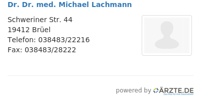 Dr dr med michael lachmann