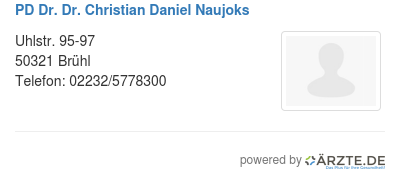 Pd dr dr christian daniel naujoks