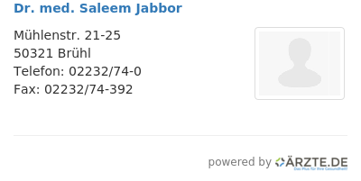 Dr med saleem jabbor