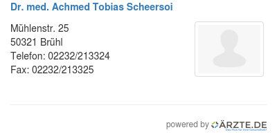 Dr med achmed tobias scheersoi 285175