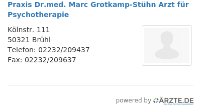 Praxis dr med marc grotkamp stuehn arzt fuer psychotherapie