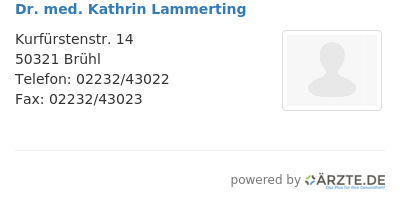 Dr med kathrin lammerting