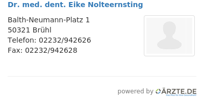 Dr med dent eike nolteernsting
