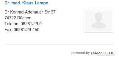 Dr med klaus lampe