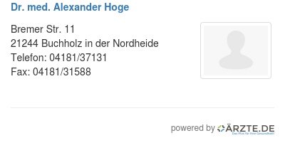 Dr med alexander hoge