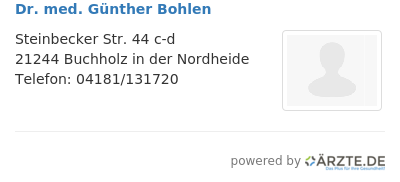 Dr med guenther bohlen