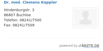 Dr med clemens kappler a0f27ea9 1654 454b be69 8e3756aab0be