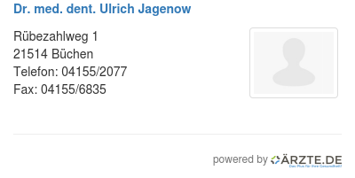 Dr med dent ulrich jagenow