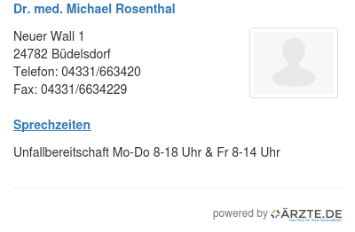 Dr med michael rosenthal