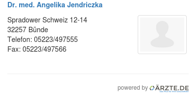 Dr med angelika jendriczka