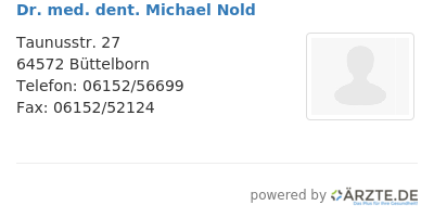 Dr med dent michael nold