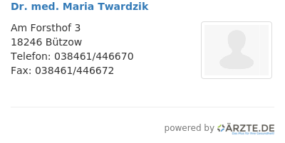 Dr med maria twardzik